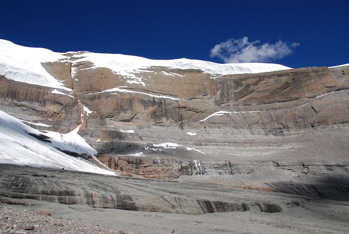 39 Mount Kailash Eastern Part From Bottom Of Nandi Pass In Eastern Valley On Mount Kailash Inner Kora Nandi Parikrama Here is the eastern part of the South face of Mount  Kailash as we descend from the Nandi pass towards the Eastern Valley (13:08).